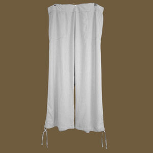Naturals D&Co Womens Wide Leg Linen Pants Size XL Beige Coastal Laggenlook